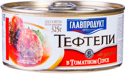 Тефтели Главпродукт в томатном соусе, 325г