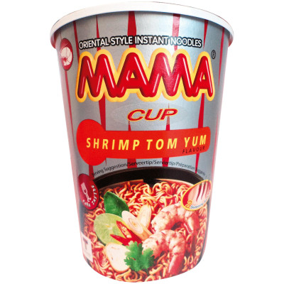 Лапша Мама тайская со вкусом Том Ям яичная, 70г