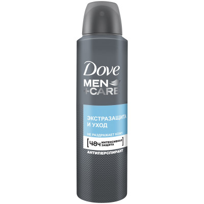 Антиперспирант-дезодорант Dove Men + Cear экстразащита и уход спрей, 150мл
