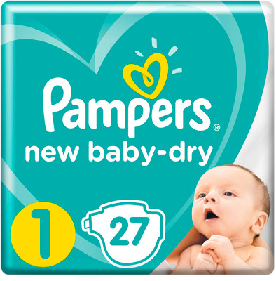 Подгузники Pampers New baby-Dry р.1 2-5кг, 27шт