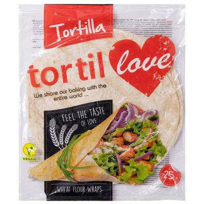 Тортилья Tortillove пшенично-кукурузная d25см, 240г