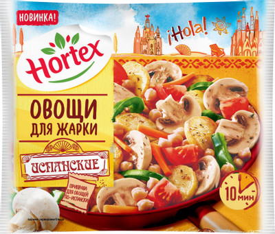 Овощи Hortex Испанские для жарки замороженные, 400г