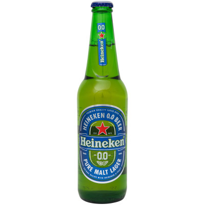 Напиток пивной безалкогольный Heineken светлое 0%, 470мл