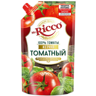 Кетчуп Mr. Ricco Томатный Pomodoro Speciale, 350г