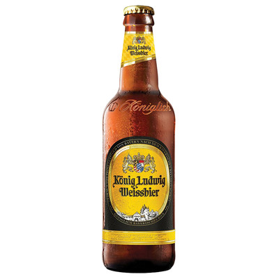 Пиво König Ludwig пшеничное светлое нефильтрованное 5.5%, 500мл