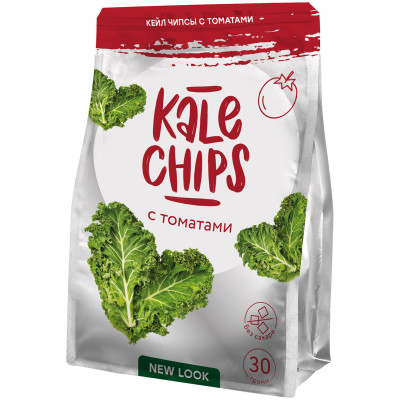 Чипсы овощные Kale Chips из капусты с томатом, 30г