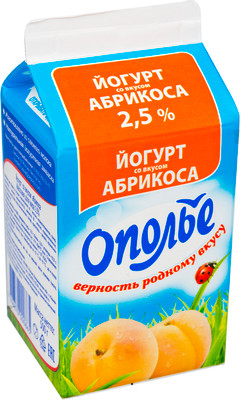 Йогурт Ополье питьевой абрикос 2.5%, 500мл