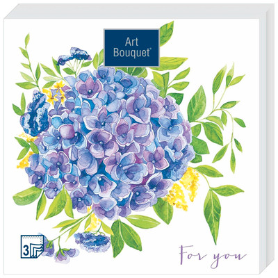 Салфетки бумажные Art Bouquet 3 слоя 33х33см 57055, 20шт