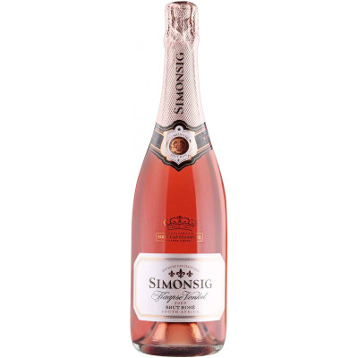 Вино игристое Simonsig Kaapse Vonkel Brut Rose розовое брют 12%, 750мл