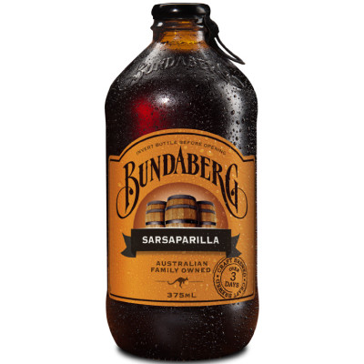 Напиток Bundaberg sarsaparilla безалкогольный газированный, 375мл
