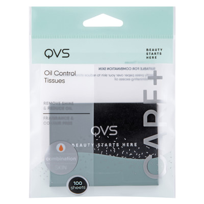Салфетки QVS Oil Control Tissues матирующие для лица, 100шт