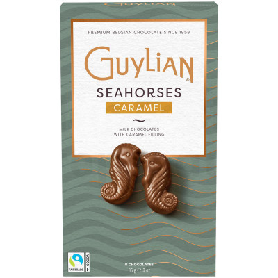 Конфеты Guylian Морские коньки из молочного шоколада с карамельной начинкой, 85г