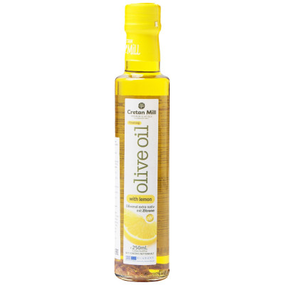 Масло оливковое Cretan Mill Extra Virgin с лимоном, 250мл