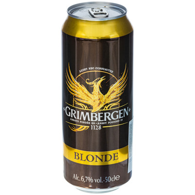 Напиток пивной Grimbergen Блонд на основе пива 6.7%, 500мл