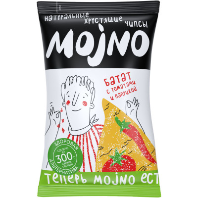 Чипсы Mojno из батата с томатом и паприкой, 75г