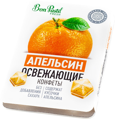 Конфеты Bon Pastil Fresh апельсин, 12г