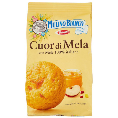 Печенье Mulino Bianco Cuor Di Mela сдобное яблочная начинка, 250г