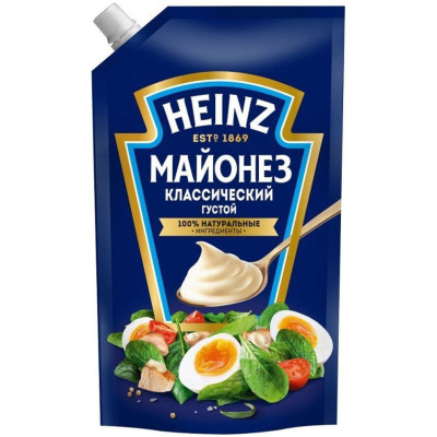 Майонез Heinz классический густой 67%, 750г