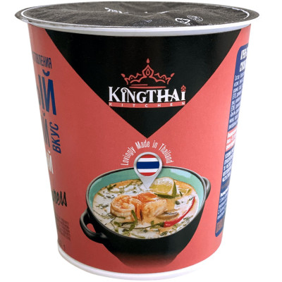 Суп Kingthai Kitchen Сливочный Том Ям быстрого приготовления, 35г