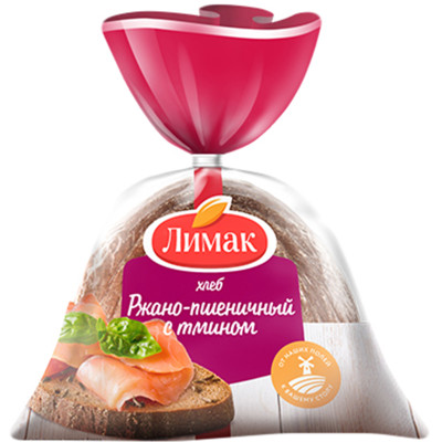 Хлеб Лимак ржано-пшеничный с тмином, 500г