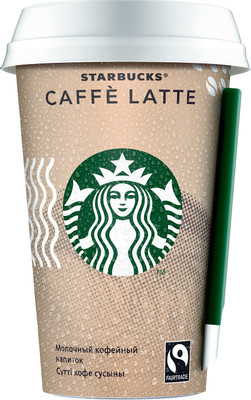 Напиток молочно-кофейный Starbucks Latte ультрапастеризованный 2.6%, 220мл