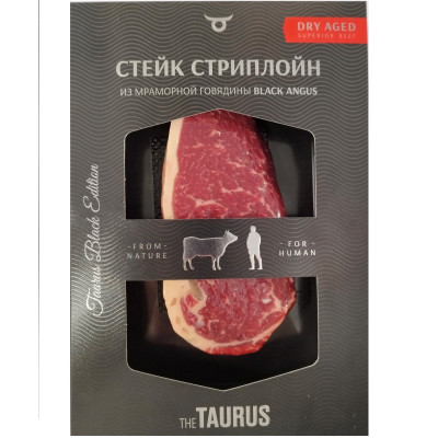 Стейк Taurus Стриплоин Dry Aged из говядины категории A, 300г