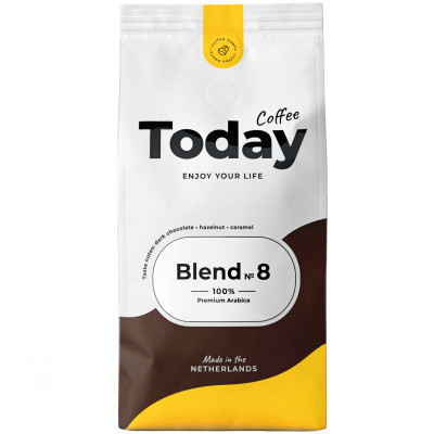 Кофе Today Blend №8 натуральный жареный в зёрнах, 200г
