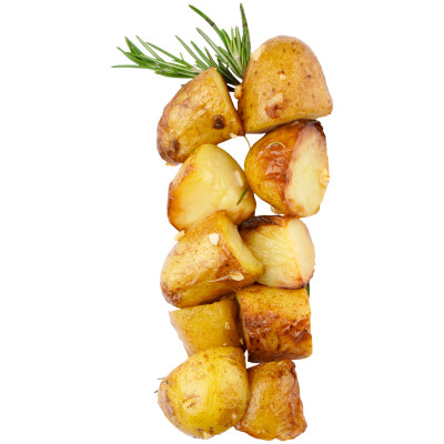 Картофель запечённый с чесноком и розмарином