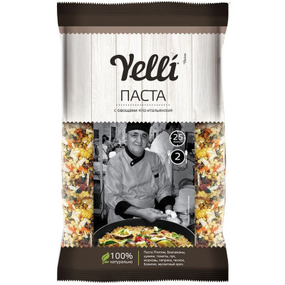 Паста Yelli с овощами по-итальянски, 120г