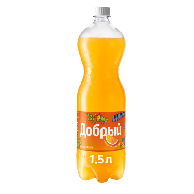 Напиток сильногазированный Добрый Апельсин, 1.5л