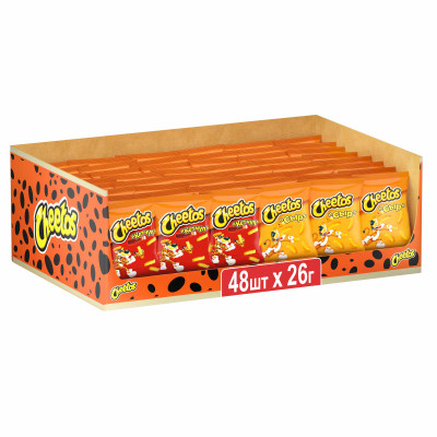 Чипсы Cheetos Микс вкусов, 48 шт по, 26г