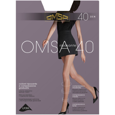 Колготки Omsa Nero 40 женские, р. XL