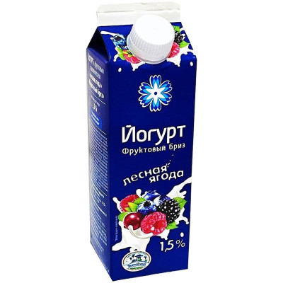 Йогурт Витебское молоко Лесная ягода 1.5%, 500мл