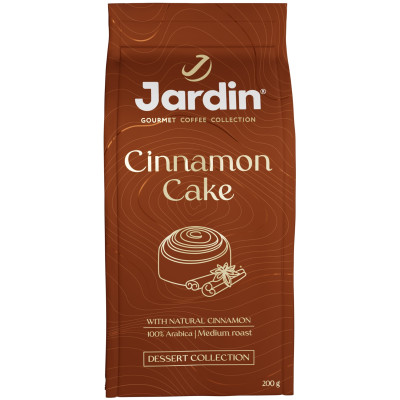Кофе Jardin Синнамон Кейк молотый жареный ароматизированный, 200г