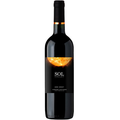 Вино Sol Valley Cabernet Sauvignon красное полусладкое 12.5%, 750мл