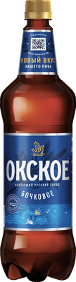Пиво Окское Бочковое светлое 4.7%, 1.35л