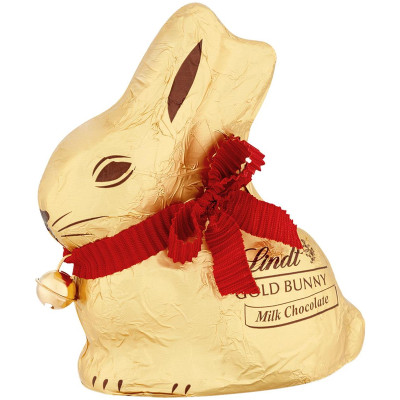 Шоколад молочный Lindt Gold Bunny в форме зайчика, 100г