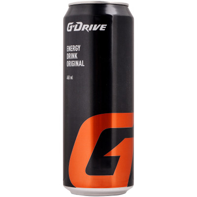 Напиток энергетический G-Drive Extra безалкогольный тонизирующий газированный, 450мл