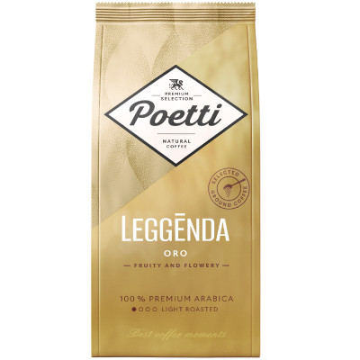 Кофе Poetti Leggenda Oro натуральный жареный молотый, 250г