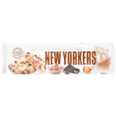Печенье New Yorkers Nougatelli с шоколадом и ореховым кремом, 175г