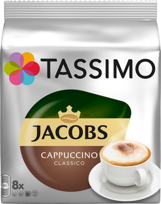 Кофе в капсулах Jacobs Tassimo Cappuccino Т-диски, 8x32г