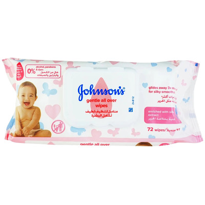 Влажные салфетки детские Johnson's Baby Нежная забота, 72шт