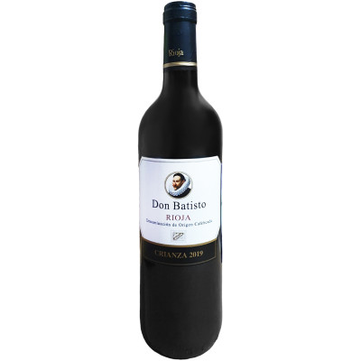 Вино Дон Батисто Крианца сортовое выдержанное красное сухое, 750мл