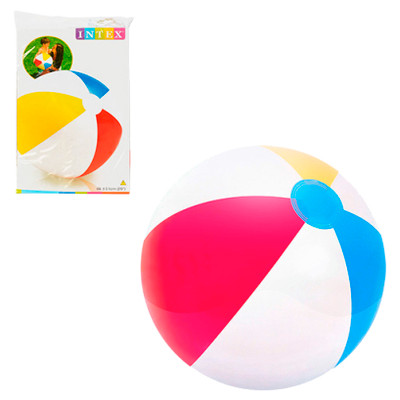 Мяч Intex Полосы цветные, 41см