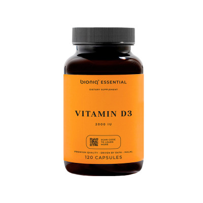 БАД bioniq essential Vitamin D3, 120шт