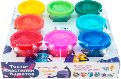Набор для лепки Genio Kids Тесто-пластилин 8 цветов TA1045