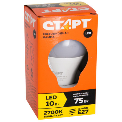 Лампа светодиодная Старт Eco LED GLS E27 10W