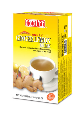 Напиток имбирный Gold Kili быстрорастворимый с мёдом и лимоном, 10х18г