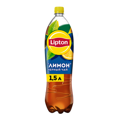 Холодный чай Lipton Лимон, 1.5л