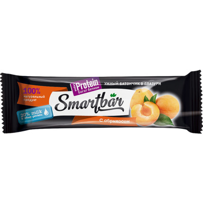 Батончик Smartbar Protein абрикос в йогуртовой глазури с высоким содержанием белка, 40г